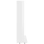 Mobile Porta CD Bianco Lucido 102x23x89,5 cm Legno Multistrato