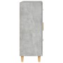 Credenza Grigio Cemento 69,5x34x90 cm in Legno Multistrato