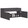Mobile Sottolavabo Grigio 100x38,5x46 cm in Legno Multistrato