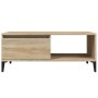 Tavolino Salotto Rovere Sonoma 90x50x36,5 cm Legno Multistrato