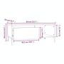 Tavolino Salotto Rovere Sonoma 90x50x36,5 cm Legno Multistrato