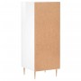 Credenza Bianco Lucido 34,5x34x90 cm in Legno Multistrato