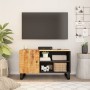 Mobile TV 80x33x46cm Legno Massello Mango e Legno Multistrato