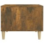 Tavolino da Salotto Rovere Fumo 50x50x40 cm Legno Multistrato