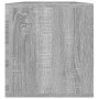Contenitore Vinili Grigio Sonoma 71x34x36 cm Legno Multistrato