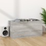 Contenitore Vinili Grigio Sonoma 71x34x36 cm Legno Multistrato
