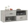 Mobile per TV Grigio Cemento 100x35x40 cm Legno Multistrato