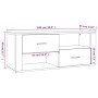 Mobile per TV Grigio Cemento 100x35x40 cm Legno Multistrato