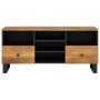 Mobile TV 100x33x46cm Legno Massello Mango e Legno Multistrato