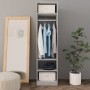 Armadio Grigio Cemento 50x50x200 cm in Legno Multistrato