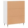 Credenza Bianca 69,5x34x90 cm in Legno Multistrato