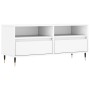 Mobile Porta TV Bianco 100x34,5x44,5 cm in Legno Multistrato