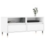 Mobile Porta TV Bianco 100x34,5x44,5 cm in Legno Multistrato