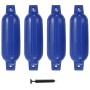 Paraurti per Gommone 4 pz Blu 41x11,5 cm in PVC