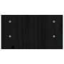 Supporto per Monitor Nero 50x27x15 cm in Legno Massello di Pino