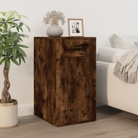 Mobile Scrivania rovere fumo 40x49x75 cm Legno Multistrato