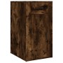 Mobile Scrivania rovere fumo 40x49x75 cm Legno Multistrato