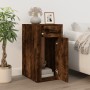 Mobile Scrivania rovere fumo 40x49x75 cm Legno Multistrato
