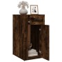 Mobile Scrivania rovere fumo 40x49x75 cm Legno Multistrato