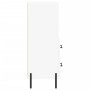 Credenza Bianca 34,5x34x90 cm in Legno Multistrato
