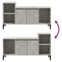 Mobile per TV Grigio Cemento 100x35x55 cm Legno Multistrato