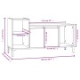 Mobile per TV Grigio Cemento 100x35x55 cm Legno Multistrato