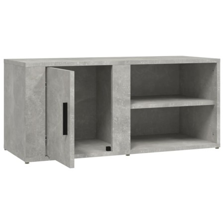 Mobile Porta TV Grigio Cemento 80x31,5x36 cm Legno Multistrato