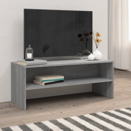 Mobile Porta TV Grigio Sonoma 100x40x40 cm in Legno Multistrato