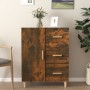 Credenza Rovere Fumo 69,5x34x90 cm in Legno Multistrato