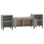 Mobile per TV Grigio Cemento 160x35x55 cm Legno Multistrato