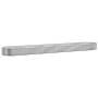 Letto Giardino Acciaio Verniciato Polvere 544x100x36cm Argento
