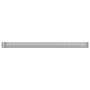 Letto Giardino Acciaio Verniciato Polvere 544x100x36cm Argento