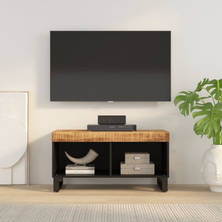 Mobile Porta TV 85x33x43,5 cm in Legno Massello di Mango