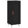 Credenza Nero 34,5x34x90 cm in Legno Multistrato