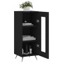 Credenza Nero 34,5x34x90 cm in Legno Multistrato