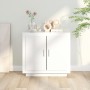 Credenza Bianco 80x40x75 cm in Legno Compensato