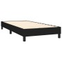 Letto a Molle con Materasso e LED Nero 90x190 cm in Tessuto