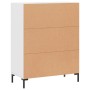 Credenza Bianca 69,5x34x90 cm in Legno Multistrato