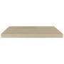 Scaffali a Parete 4 pz Rovere 60x23,5x3,8 cm in MDF