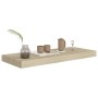 Scaffali a Parete 4 pz Rovere 60x23,5x3,8 cm in MDF