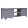 Mobile TV Grigio 115x30x40 cm in Legno di Paulownia