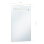 Specchio da Parete a LED per Bagno 60x100 cm