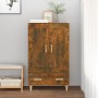 Credenza Rovere Fumo 70x31x115 cm in Legno Multistrato