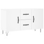 Credenza Bianca 100x36x60 cm in Legno Multistrato