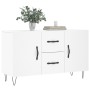 Credenza Bianca 100x36x60 cm in Legno Multistrato