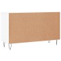 Credenza Bianca 100x36x60 cm in Legno Multistrato