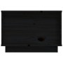 Tavolino da Salotto Nero 60x50x35 cm in Legno Massello di Pino