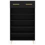 Scarpiera Nera 60x35x105 cm in Legno Multistrato
