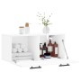 Mobile a Parete Bianco 80x36,5x35 cm in Legno Multistrato