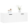 Mobile a Parete Bianco 100x36,5x35 cm in Legno Multistrato